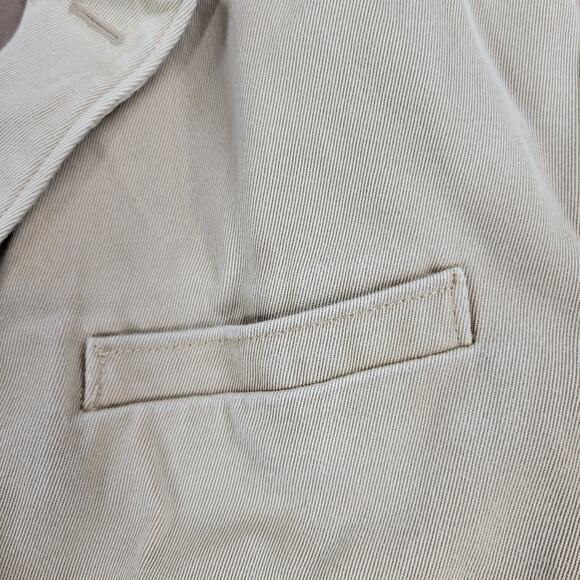 Vintage Polo Ralph Lauren 3 Button Blazer Jacket Mens 42R Khaki Tan Cotton Twill - Picture 11 of 16